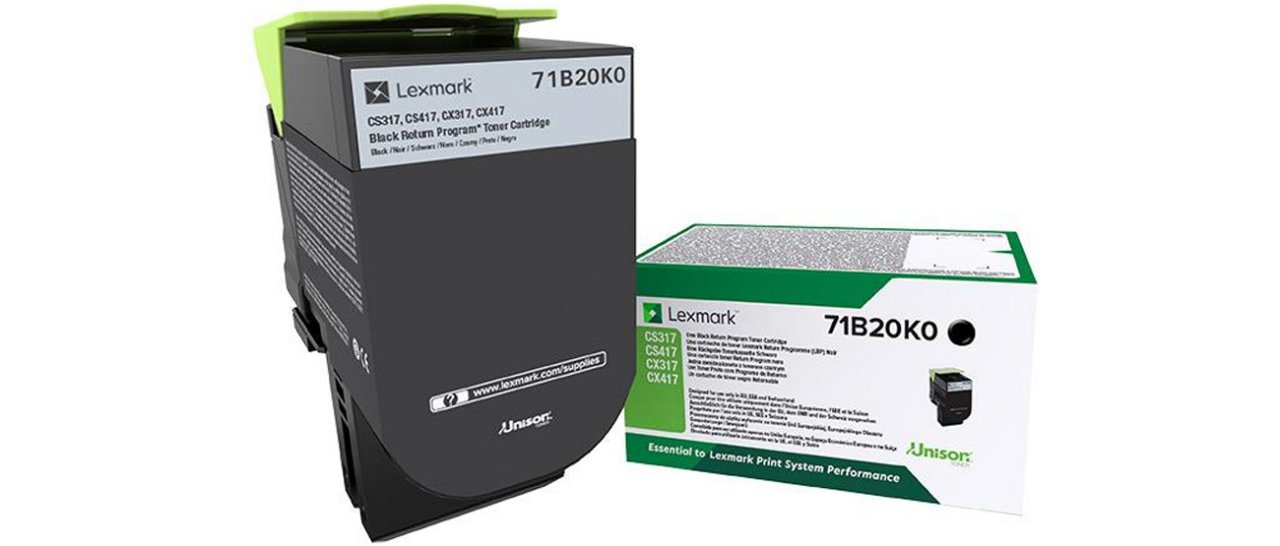 LEXMARK Toner schwarz Rück f. CS/CX/
