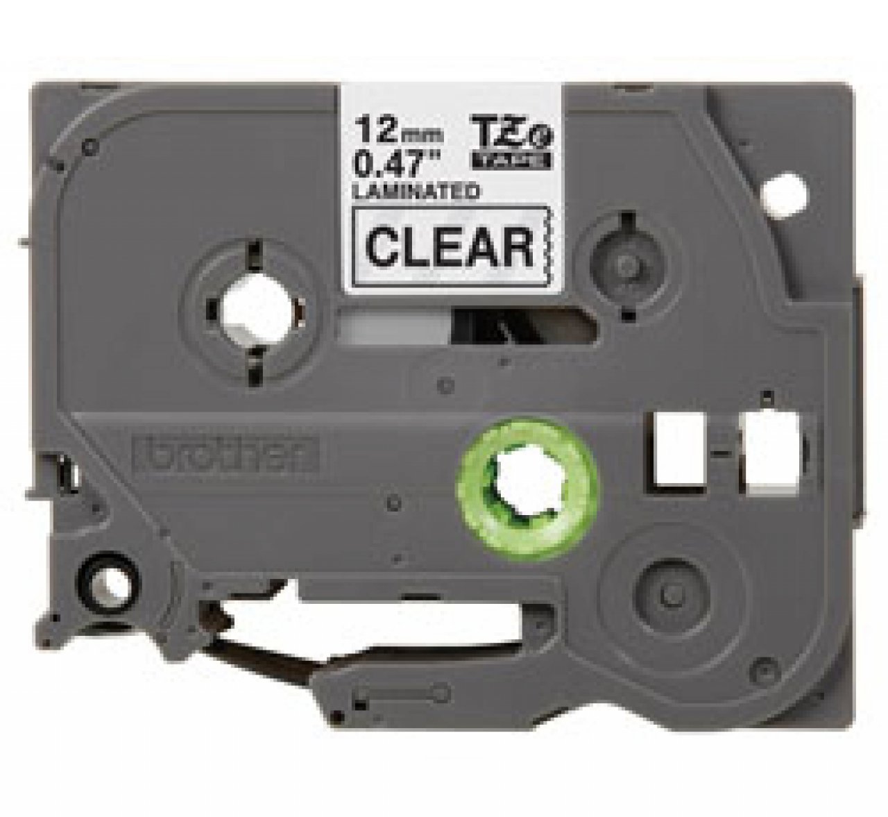 BROTHER Band farblos/schwarz 12mm