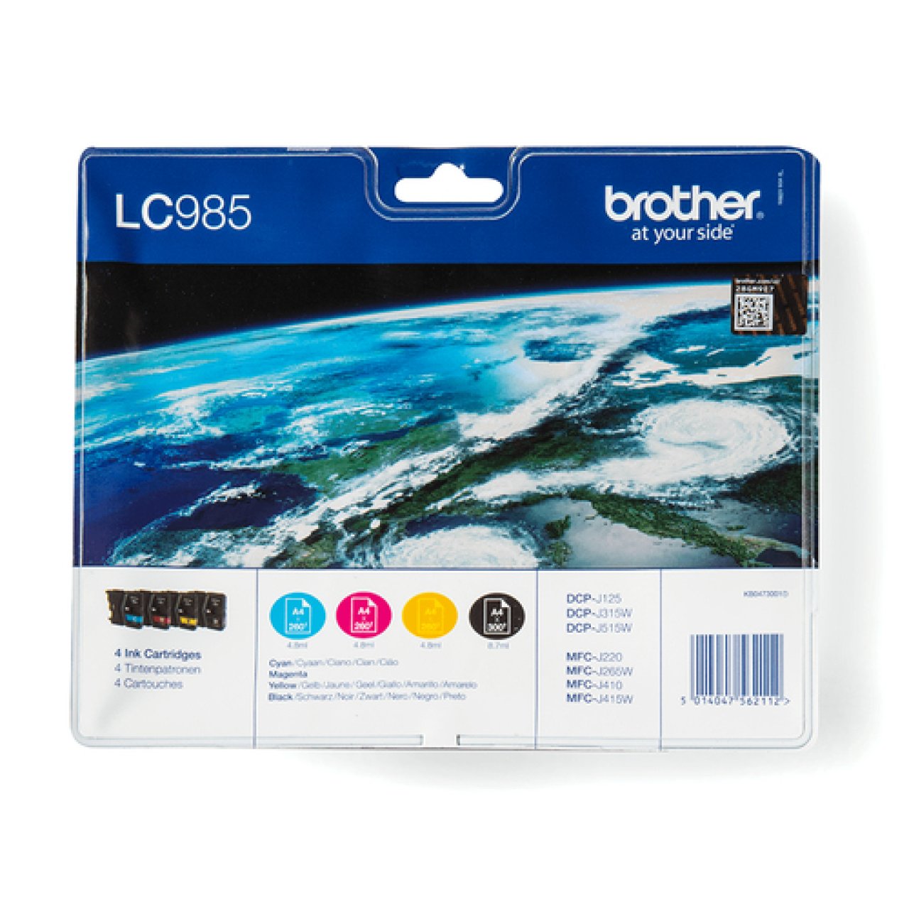 BROTHER Tintenset LC-985c/m/y/bk