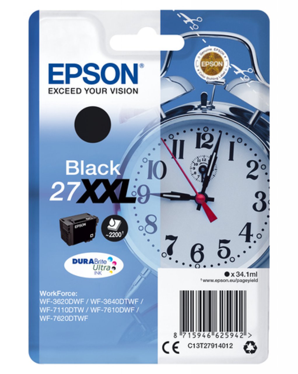 EPSON Tinte schwarz 34.1ml
