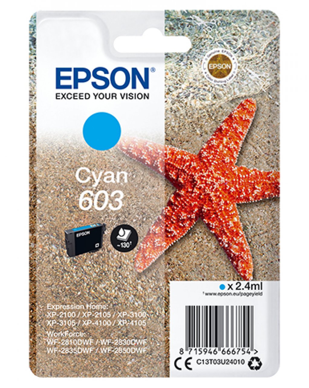 EPSON Tinte cyan 2.4ml