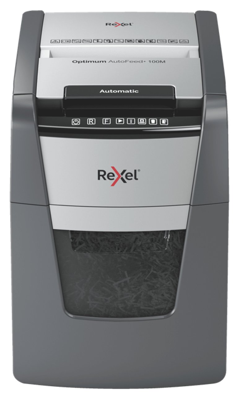 REXEL Aktenvernichter P-5, 100 Blatt Optimum AutoFeed+ 100M