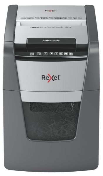 REXEL Aktenvernichter P-4, 100 Blatt Optimum AutoFeed+ 100X