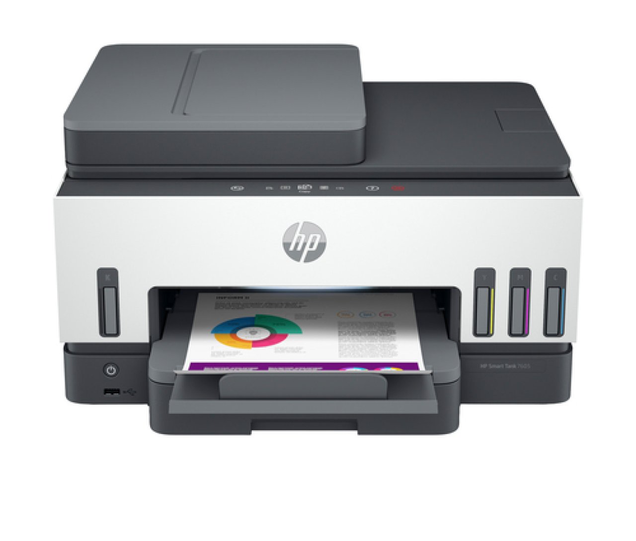 HP Smart Tank 7605 Wireless AiO A4, 15/9 S. SW/Col., MF, Fax, Bluet.