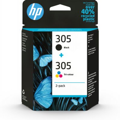 HP Tinte Multipack No.305 bk ca. 120 S. c/m/y je ca 100 S.