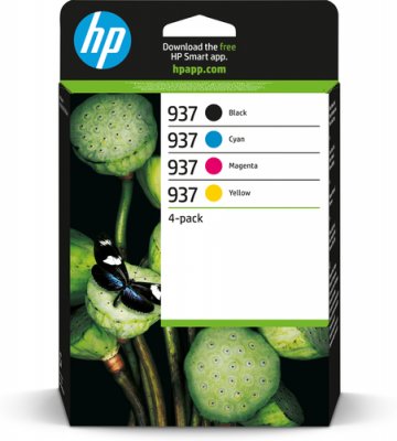 HP Tinte Multipack No.937 bk ca. 1.450 S., c/m/y je ca. 800 S.