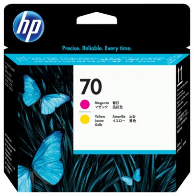 HP Druckkopf magenta/gelb No.70