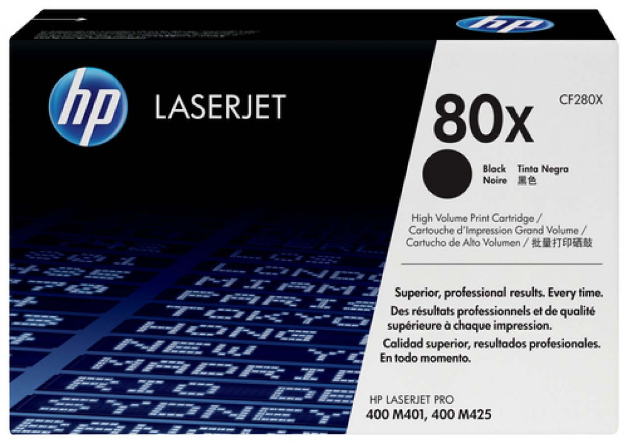 HP Toner schwarz 6.900 S. No.80X ca. 6.900 Seiten, LJ M401/425