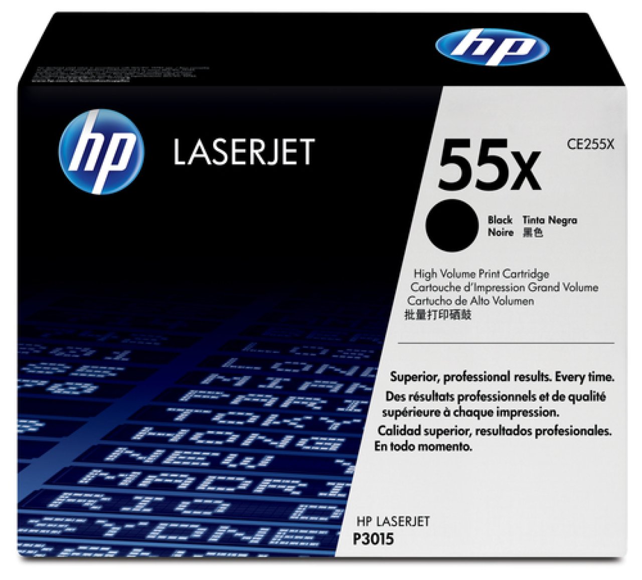 HP Toner schwarz 13.500 S. No.55X ca. 13.500 Seiten, P3015/M525/M521