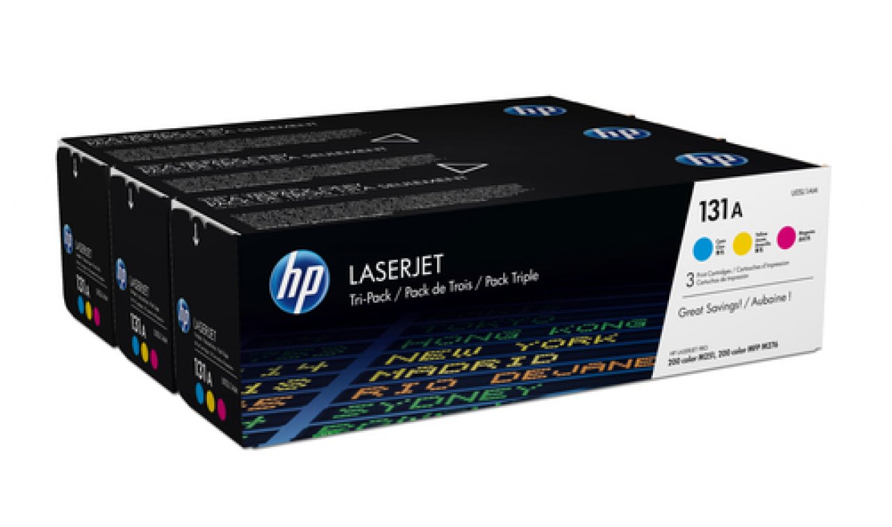 HP Toner Multipack No.131A c/m/y je ca. 1.800 Seiten