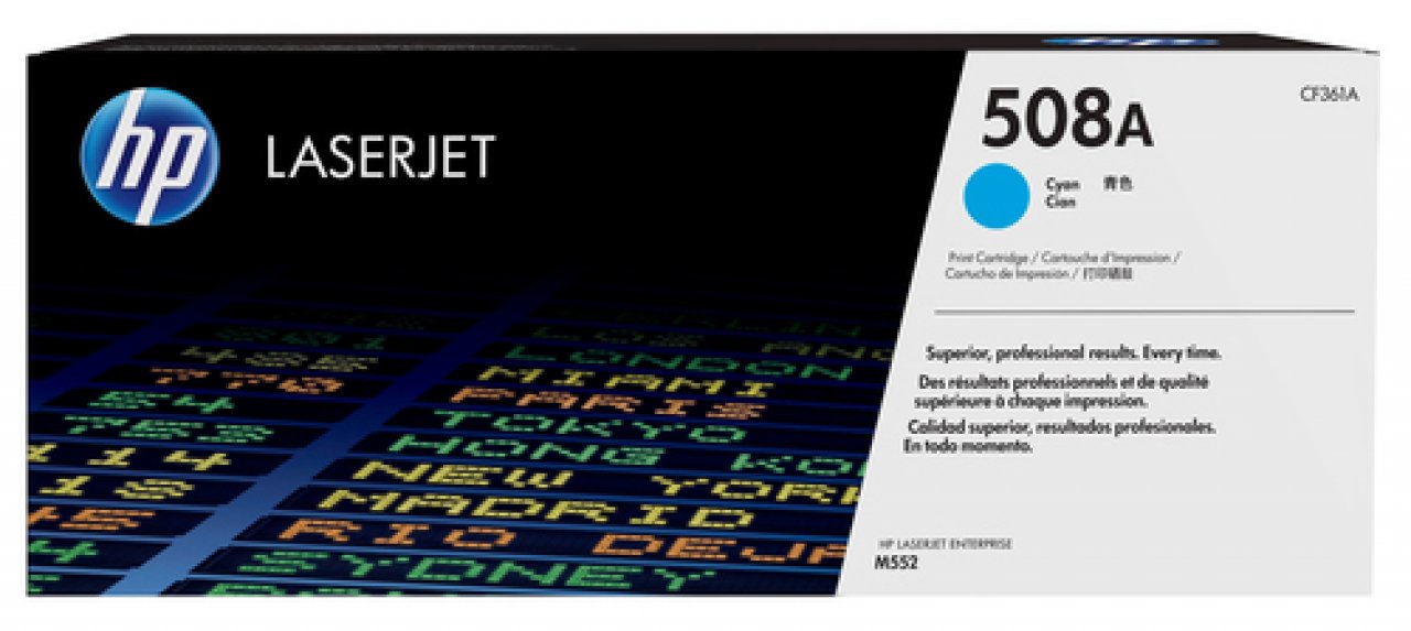 HP Toner cyan 5.000 S. No.508A ca. 5.000 Seiten, M552/553/557