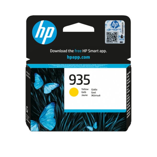 HP Tinte gelb 400 S. ca. 400 Seiten, 4,5 ml