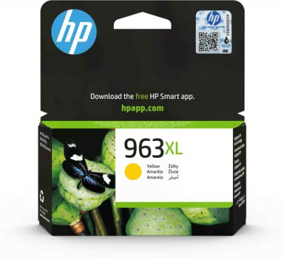 HP Tinte gelb 1.600 S. No.963XL ca. 1.600 Seiten, 22,92 ml