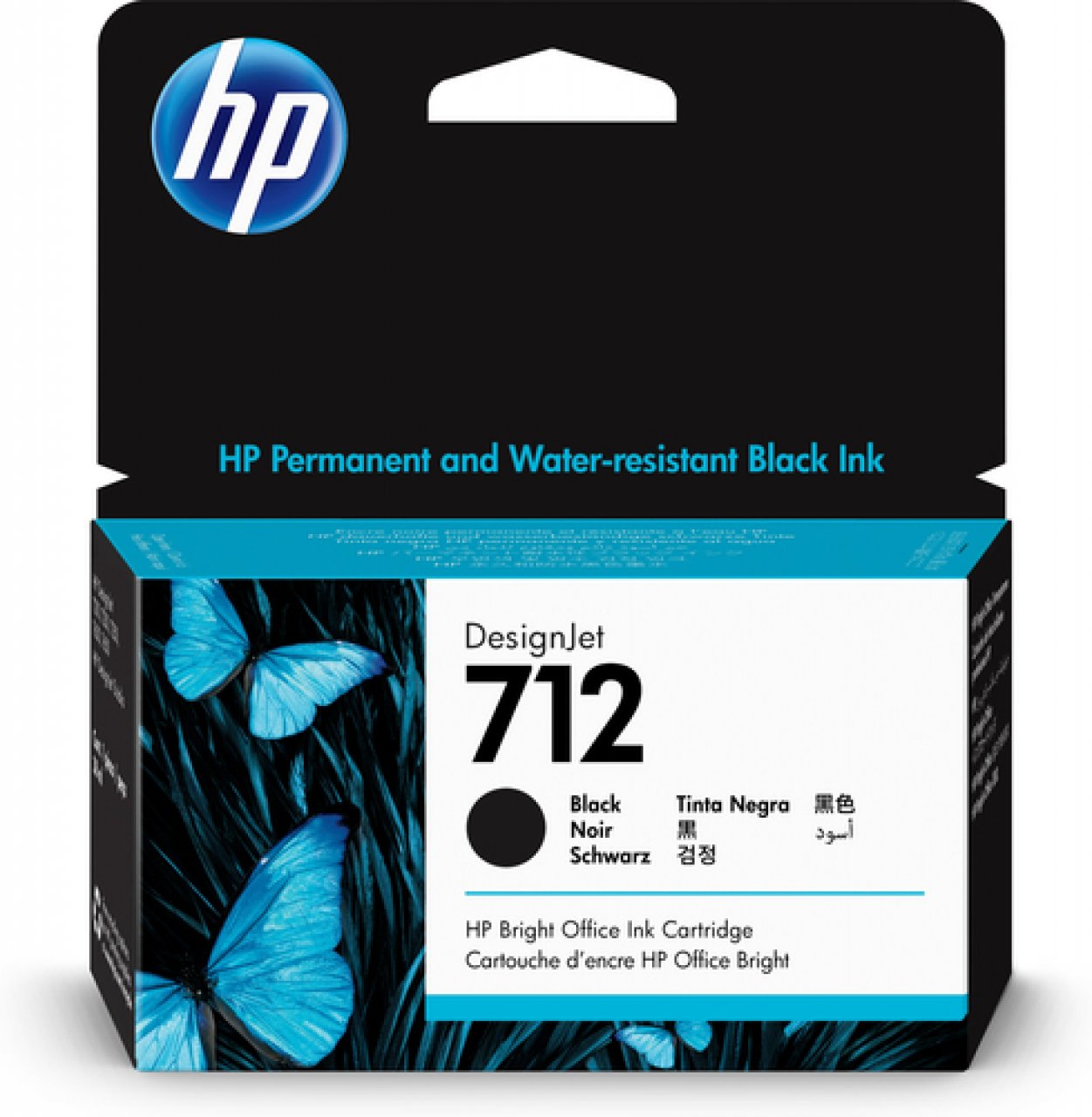 HP Tinte Schwarz 38ml No.712 DesignJet Ink Cartridge