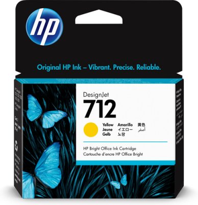 HP Tinte Gelb 29ml No.712 DesignJet Ink Cartridge