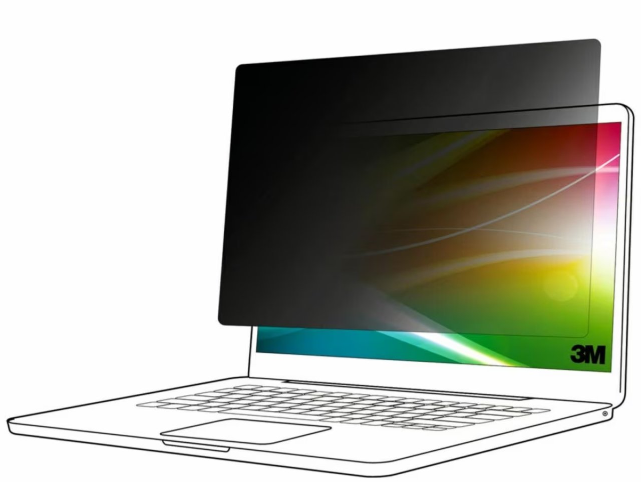 3M Blickschutzfilter Touch BP160W1B 16'' Laptop Touch 16:10