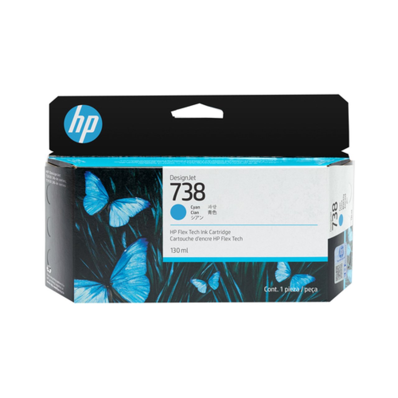 HP Tinte cyan 130ml HP738