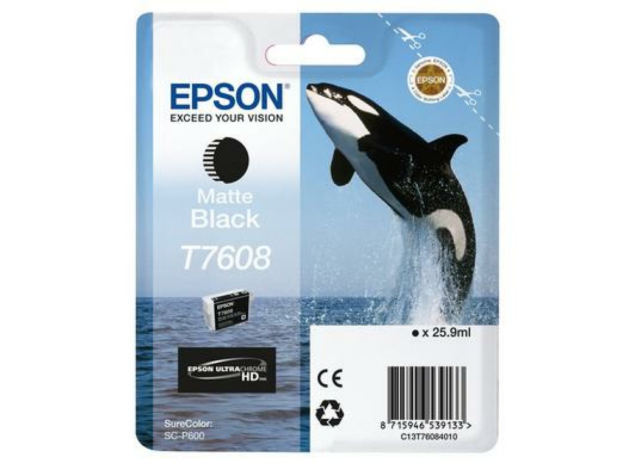 EPSON Tinte matt schwarz 25.9ml SureColor P600