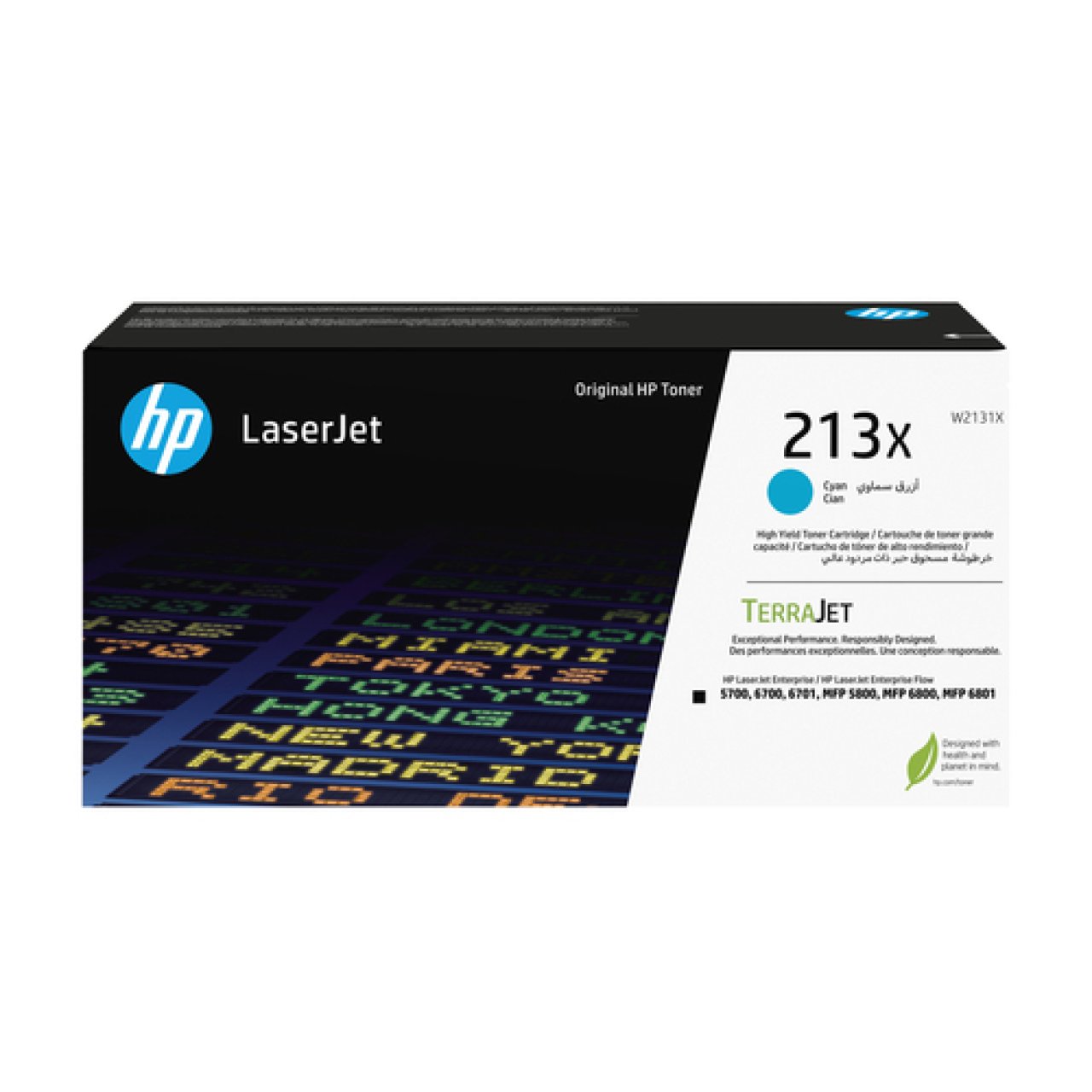 HP Toner cyan 6.000 S. No.213X ca. 6.000 S., LJ 5700/5800/670x/6800