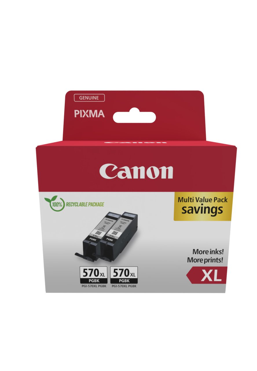 CANON Tinte schwarz PGI-570 TwinPack 22ml