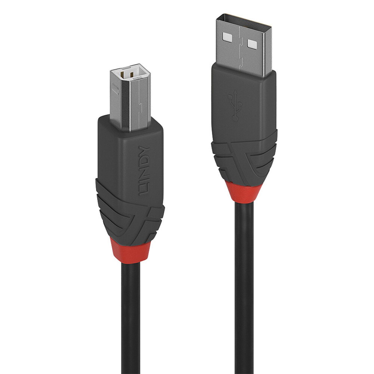 LINDY Kabel USB 2.0 Typ-A->Typ-B S/S 10m/schwarz/480Mbits