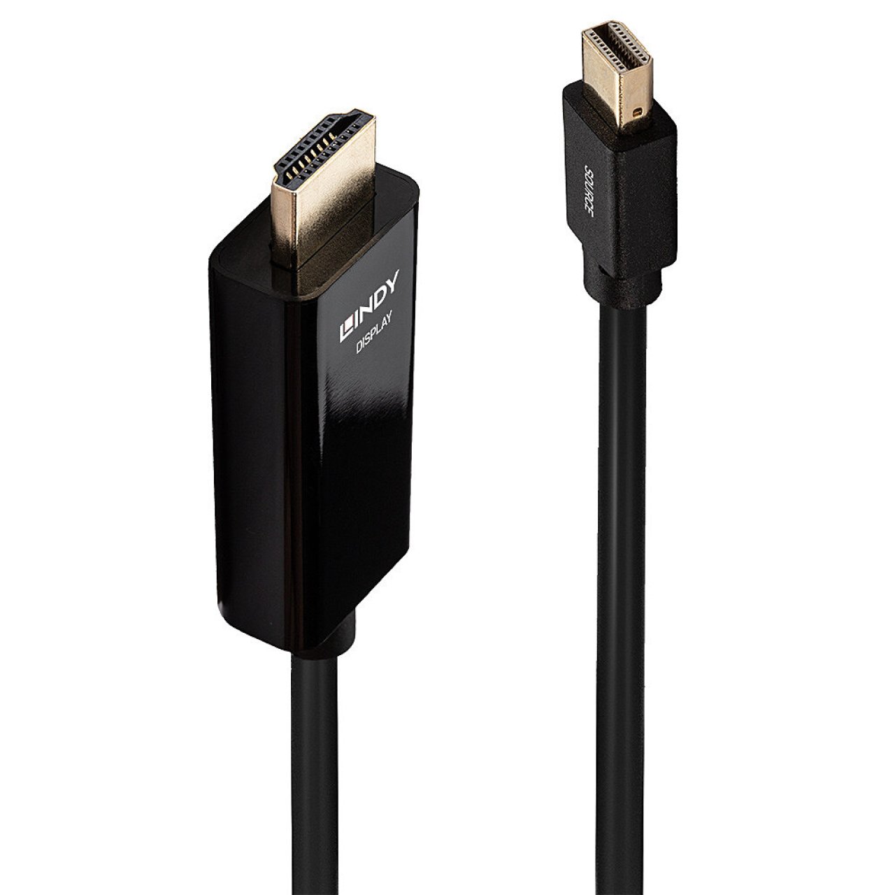LINDY Kabel Mini-DP->HDMI S/S 2m schwarz/10.2G/3840x2160