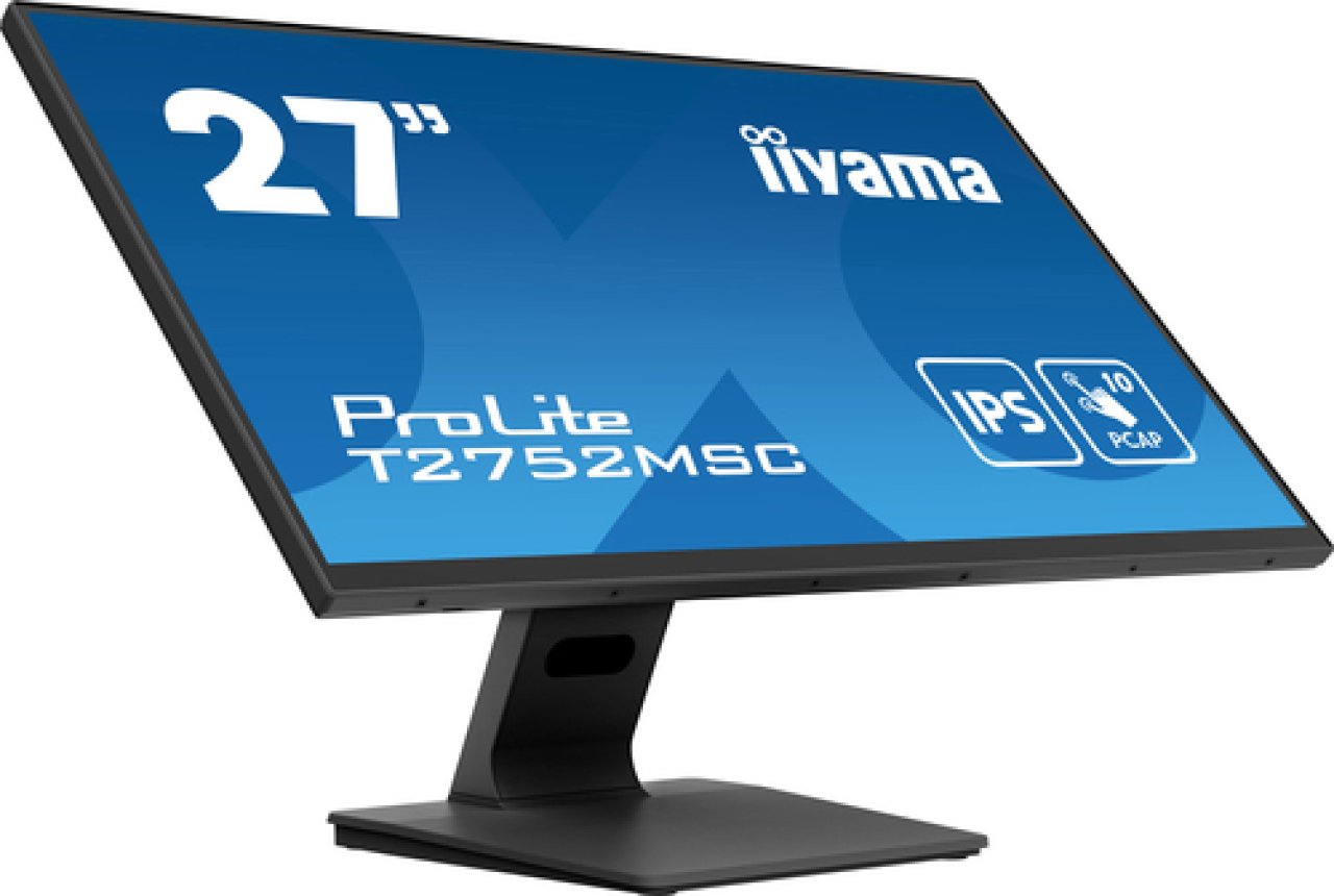 IIYAMA TFT T2752MSC 68.6cm IPS TOUCH 27''/1920x1080/HDMI/DP/2xUSB/schwarz