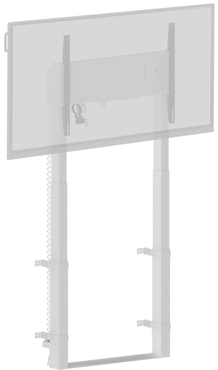 Pylonensystem 800x600mm -120kg weiß elektrisch höv 850-1800mm