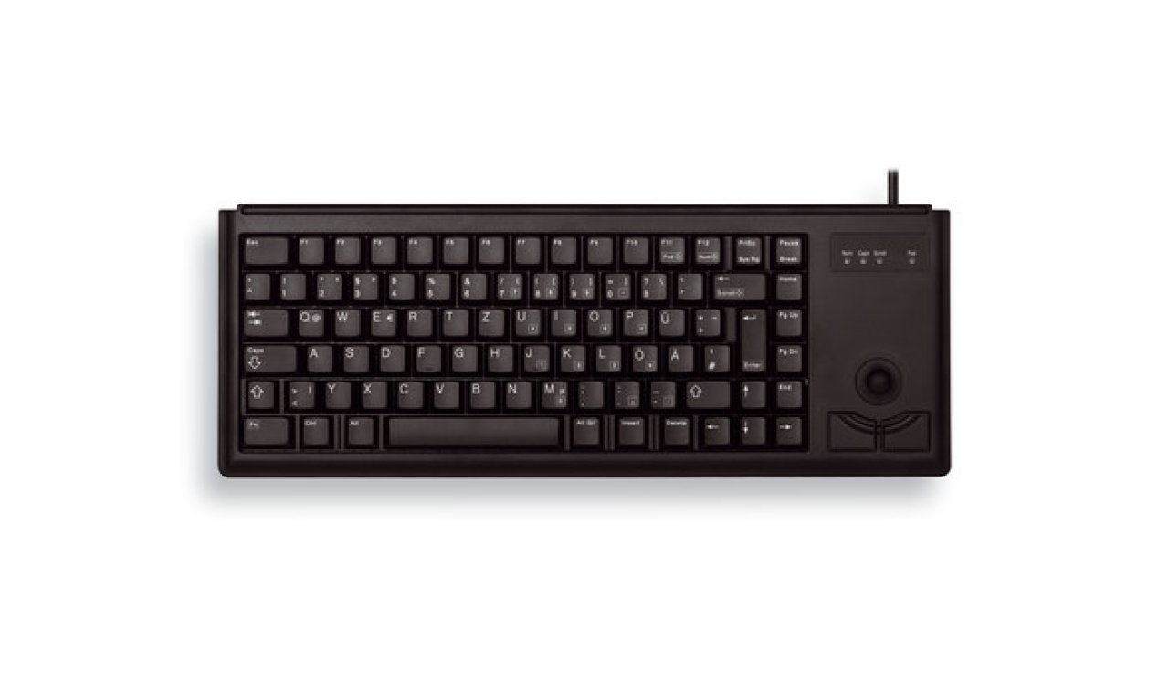 CHERRY Kompakt-Tastatur Trackball US,EURO-Symbol,USB,schwarz