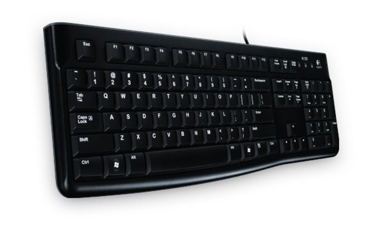 LOGITECH K120 Keyboard OEM BLACK OEM,USB schwarz