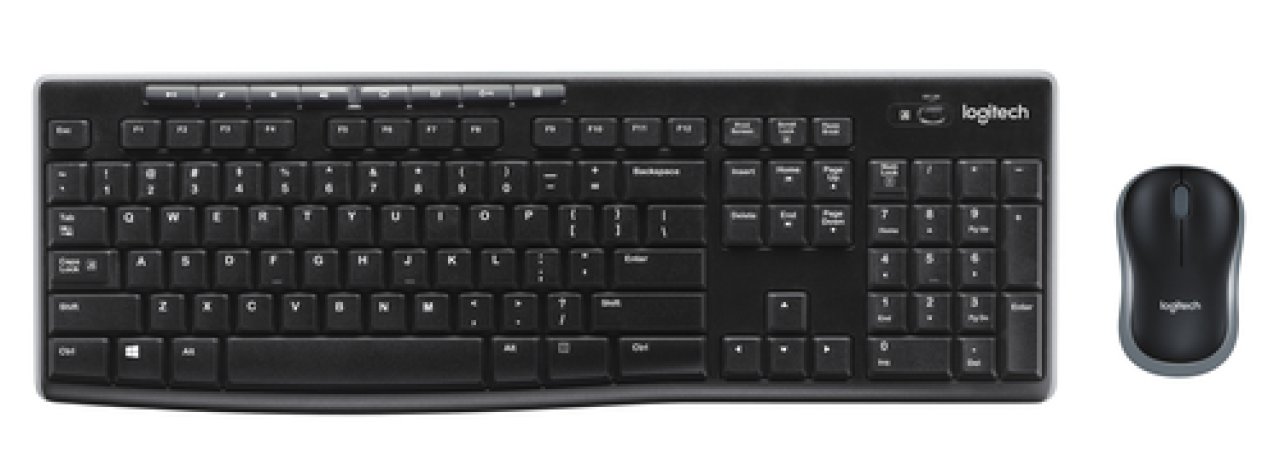 LOGITECH MK270 Wireless Desktop black,USB2.0, QWERTZ