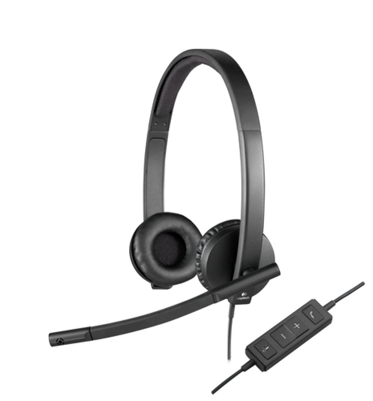 LOGITECH Headset H570e USB black black, Stereo
