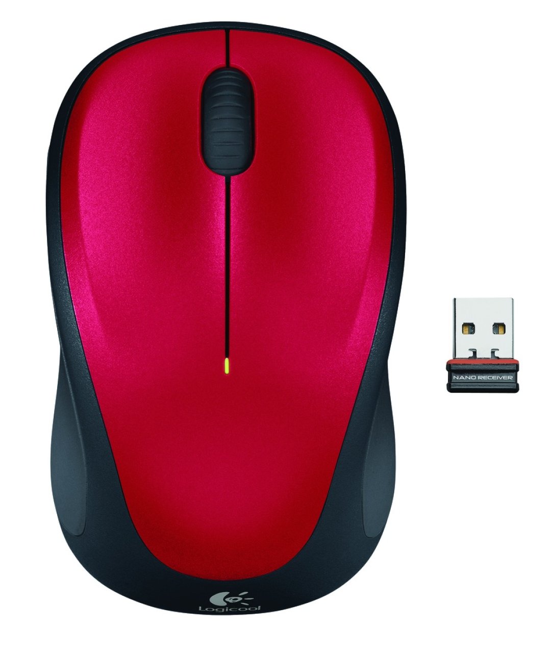 LOGITECH M235 Wireless Mouse red USB2.0,red/black 910-002496