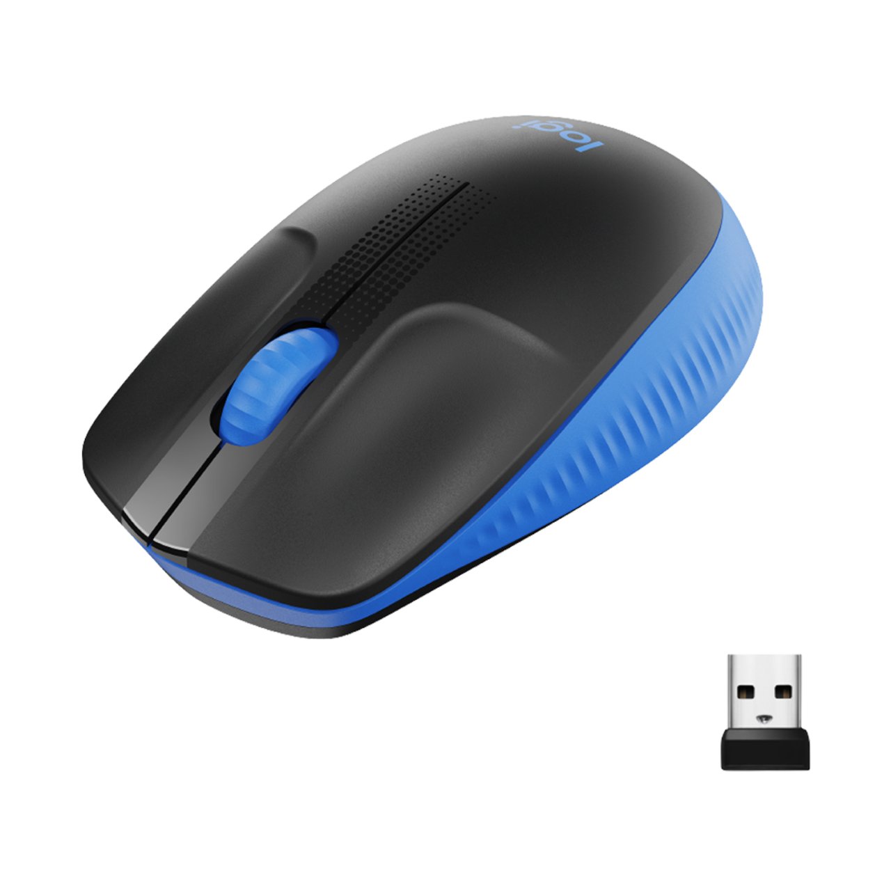 LOGITECH M190 Mouse BLUE USB,1000dpi,3 Tasten