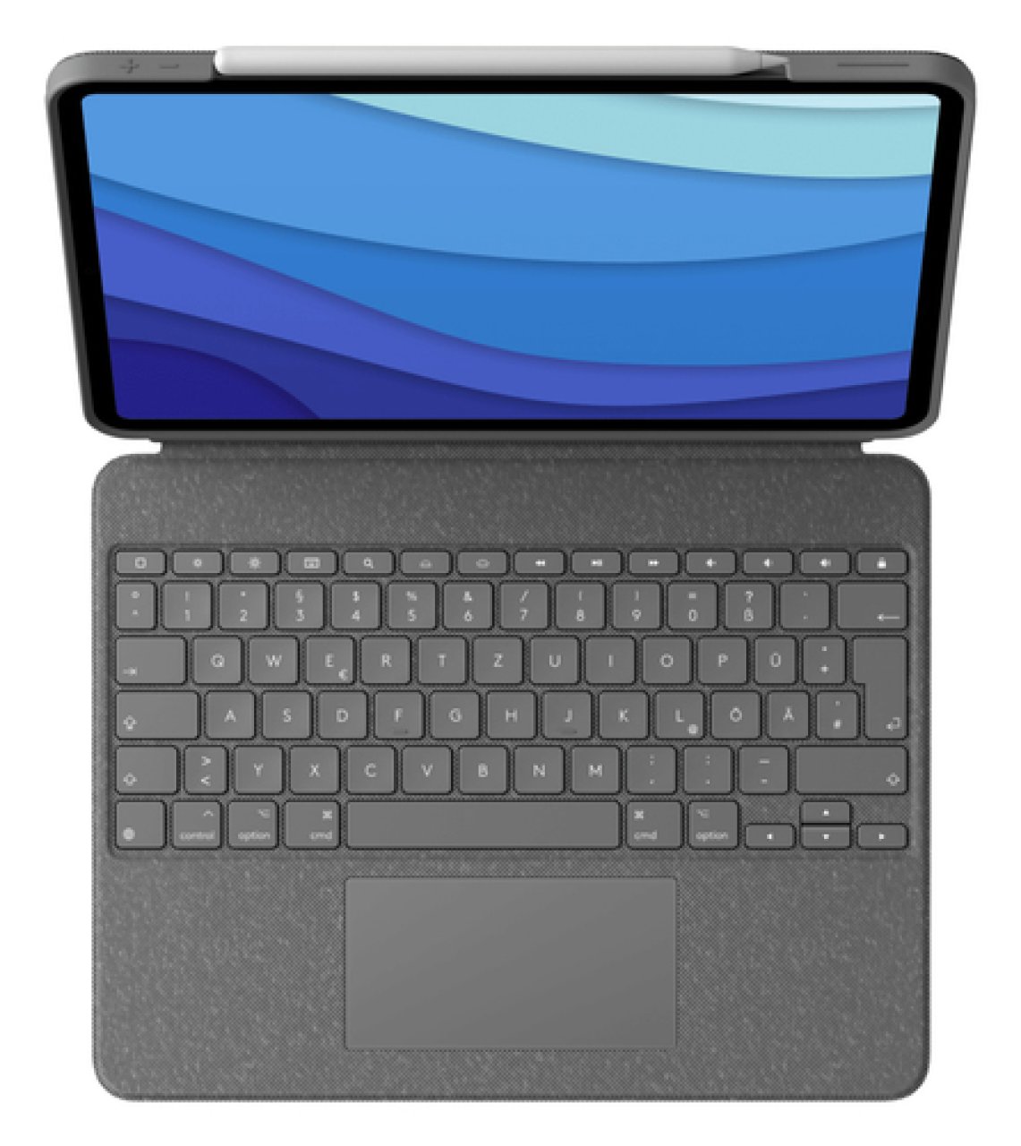 LOGITECH Tastatur + Folio f.iPad Pro 5.&6.Generation/12,9''/QWERTZ/grau