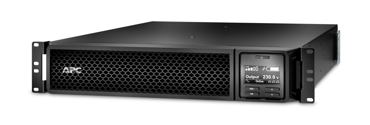 APC Smart-UPS SRT 2200VA 230V RM 2U RS232,USB,Rack montierbar,Kaltgerät.