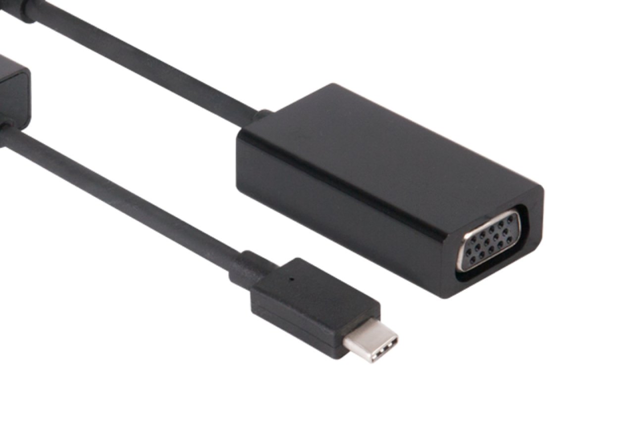 Adapter USB 3.1 C->VGA S/B CLUB-3D USB 3.1 Type-C>VGA, aktiv