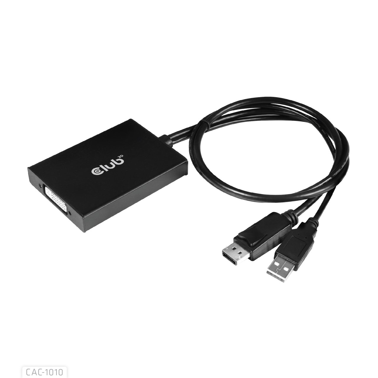 Adapter DP->DVI-I S/B CLUB-3D DP auf Dual Link DVI-I aktiver Adapt