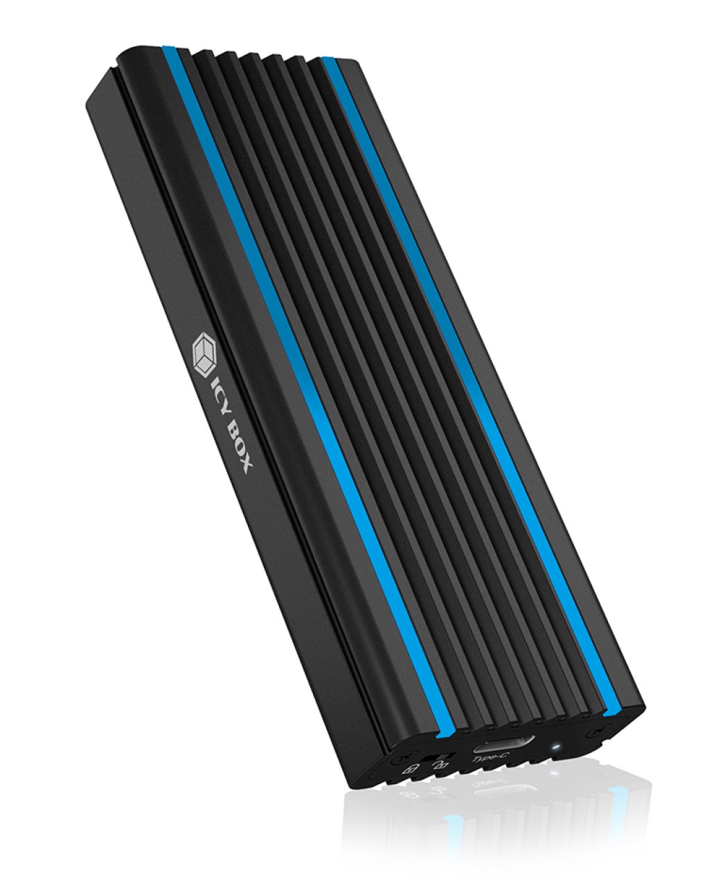 ICY BOX Gehäuse extern M.2 NVMe Carbon,M-Key
