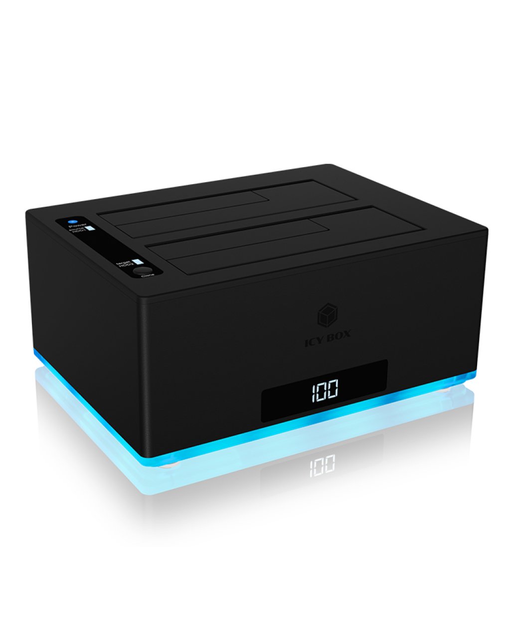 ICY BOX Docking&KlonStation SATA III 2x2,5''/3,5'', USB 3.2 Type-C/Type-A