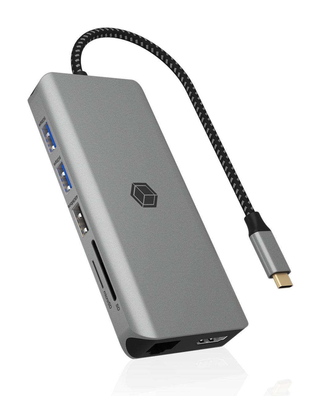 ICY BOX DockingStation 100W PD NB 2xHDMI/DP/2xUSB-A/USB-C/RJ45/SD