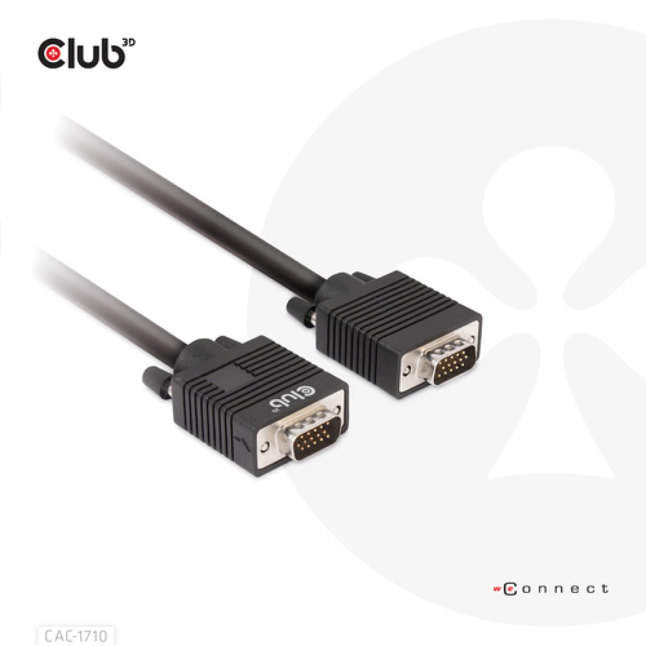 Club-3D VGA-Kabel VGA->VGA 28AWG 10m bidirektional