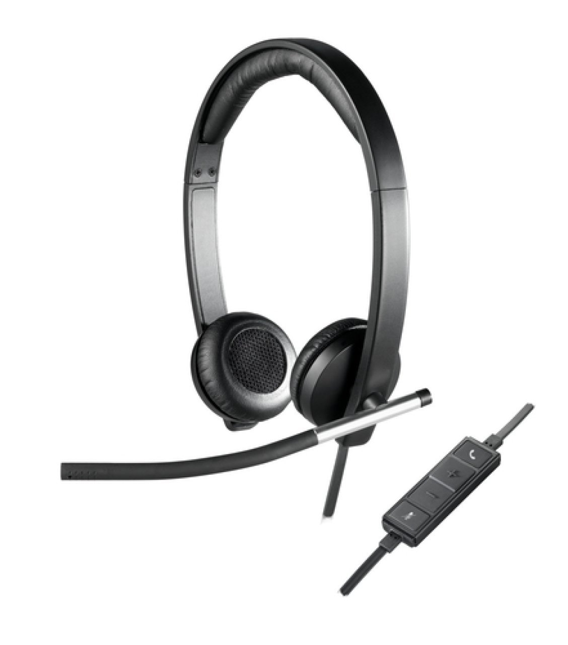 LOGITECH Headset H650e USB silver silver/black,Stereo