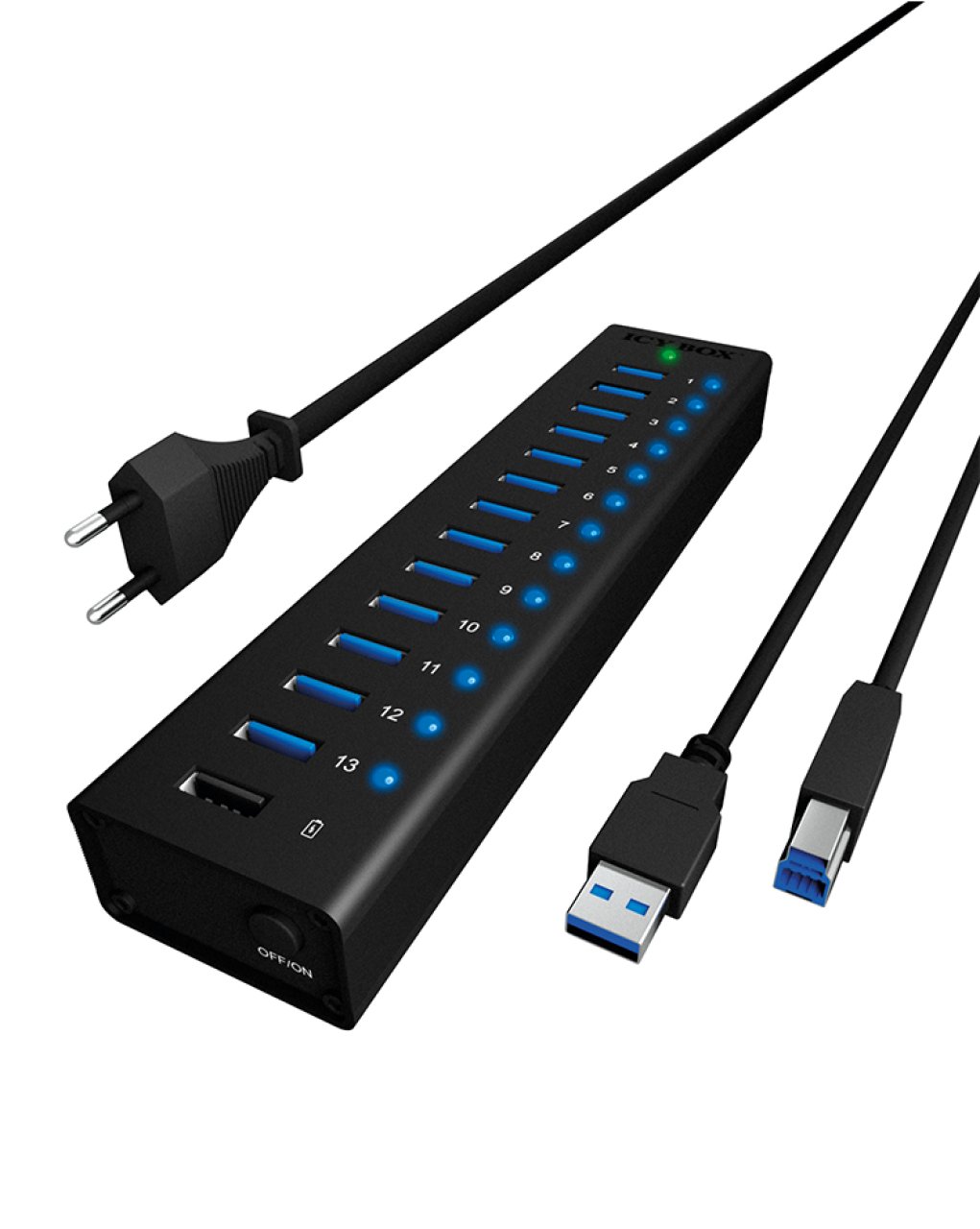 ICY BOX USB3.0 HUB 13-Port 13xUSB Type-A