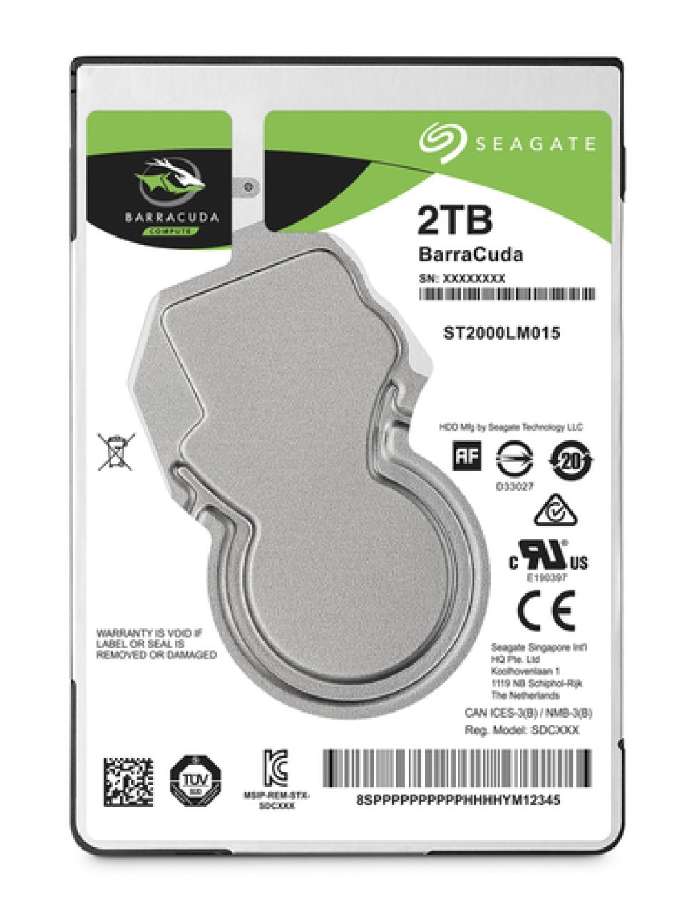 SEAGATE 2TB 2,5'' ST2000LM015 SATA3 5400rpm,128MB,6,4cm/2,5'',Barracuda