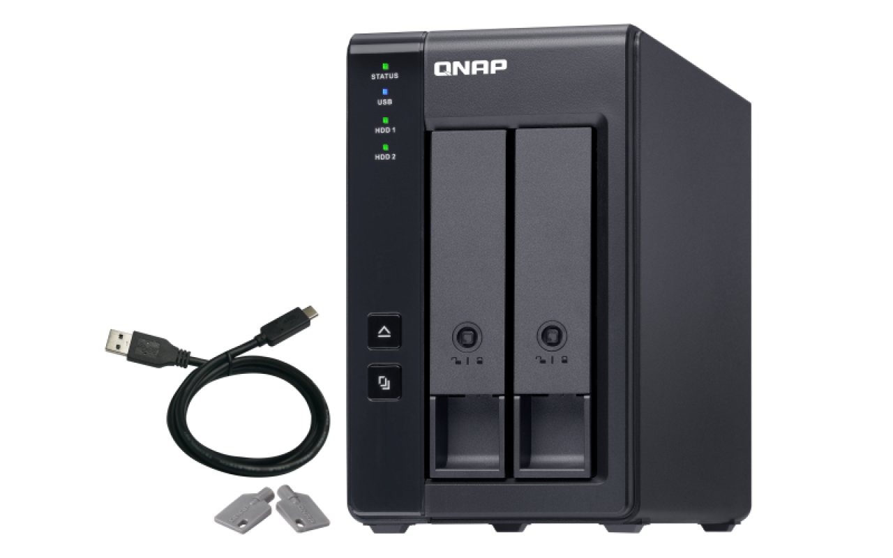 QNAP TR-002 Erweiterungsgehäuse 2Bay SATA3,USB3.1