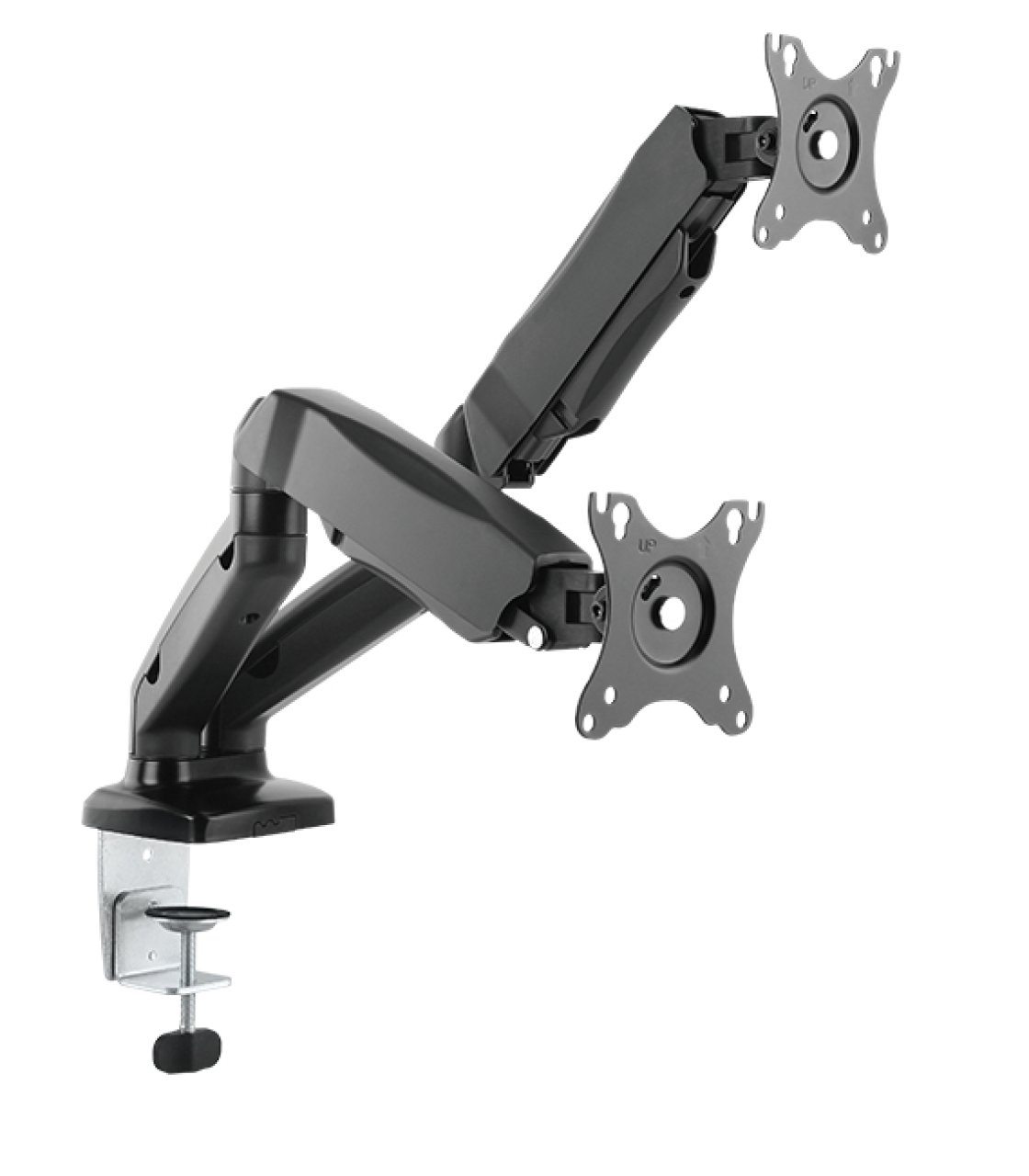 ICY BOX Monitorarm 2fach bis 27'' zwei Monitor,schwarz