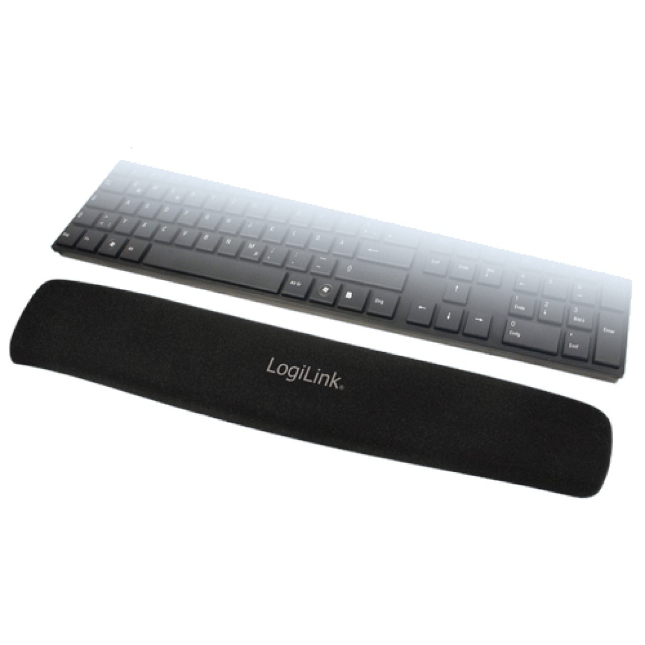 Tastatur Handballenauflage schwarz Gel, Tastaturpad, Keyboardpad