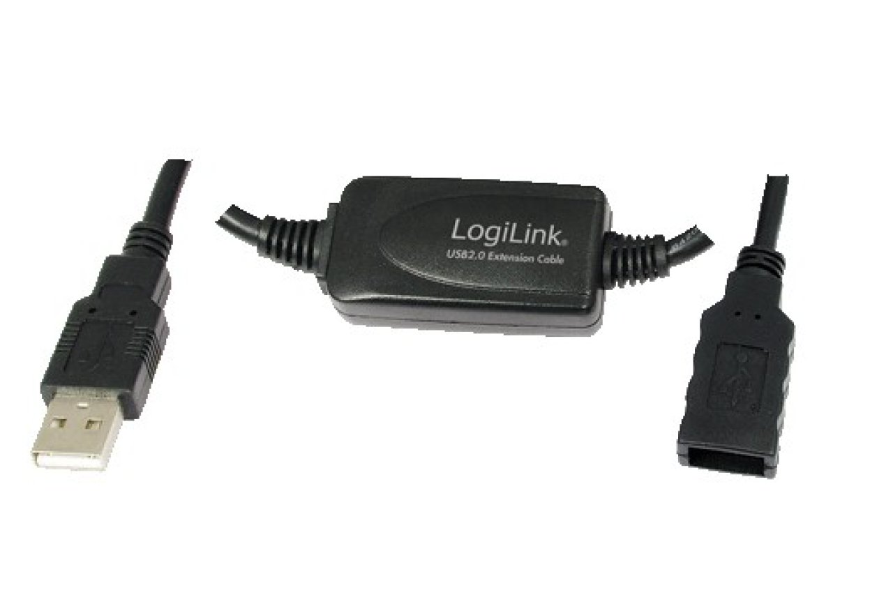 Kabel USB 2.0 Verlängerung S/B 10,0m Repeater, max. 480 MBit