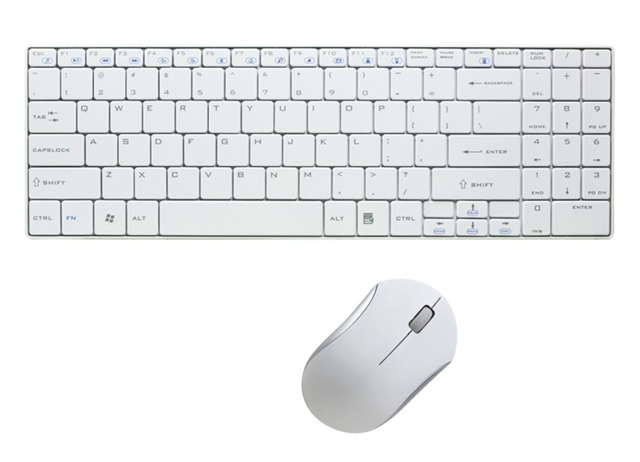 LogiLink Tastatur Maus Funk Set Slim,2,4GHz,1200dpi,Nano Empfänger